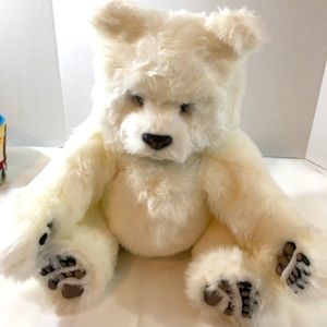 Fur real polar bear. His arms don’t work but he still talks. Clean retired